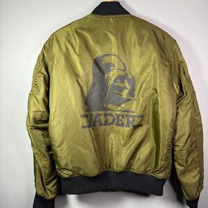 Spao x Star Wars Stormtrooper Darth Vader Bomber Jacket L Olive Green Streetwear